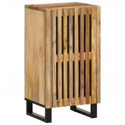 Szafka, 40x34x75 cm, lite surowe drewno mango