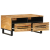 Stolik kawowy, 80x55x40 cm, surowe lite drewno mango