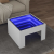 Stolik kawowy z LED Infinity, biały, 50x50x30 cm