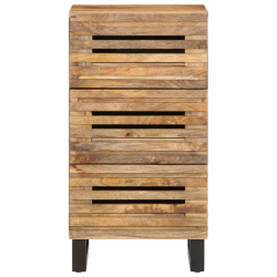 Szafka, 40x34x75 cm, lite surowe drewno mango