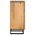 Szafka, 40x34x75 cm, lite surowe drewno mango