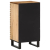 Szafka, 40x34x75 cm, lite surowe drewno mango