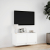 Ścienna szafka TV z LED, biała, 80x31x35 cm
