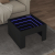 Stolik kawowy z LED Infinity, czarny, 50x50x30 cm