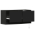 Ścienna szafka TV z LED, czarna, 80x31x35 cm
