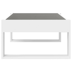 Stolik kawowy z LED Infinity, biały, 90x53x30 cm