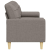 3-osobowa sofa z poduszkami, taupe, 210 cm, obita tkaniną