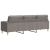 3-osobowa sofa z poduszkami, taupe, 210 cm, obita tkaniną