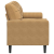 3-osobowa sofa z poduszkami, brązowa, 180 cm, aksamit