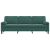 3-osobowa sofa z poduszkami, ciemnozielona, 210 cm, aksamit