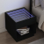 Stolik nocny z LED Infinity, czarny, 50x50x50 cm