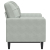 2-osobowa sofa z poduszkami, jasnoszara, 120 cm, aksamit
