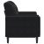 2-osobowa sofa z poduszkami, czarna, 120 cm, aksamit
