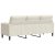 3-osobowa sofa z poduszkami, kremowa, 180 cm, aksamit
