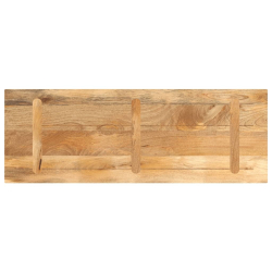 Blat stołu, 140x60x3,8 cm, prostokątny, lite drewno mango