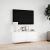 Ścienna szafka TV z LED, biała, 100x31x35 cm