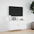 Ścienna szafka TV z LED, biała, 100x31x45 cm