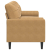 3-osobowa sofa z poduszkami, brązowa, 210 cm, aksamit