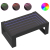Stolik kawowy z LED Infinity, czarny, 90x53x30 cm
