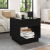 Stolik kawowy z LED Infinity, czarny, 50x50x50 cm