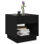 Stolik kawowy z LED Infinity, czarny, 50x50x50 cm