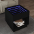 Stolik kawowy z LED Infinity, czarny, 50x50x50 cm