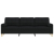 3-osobowa sofa z poduszkami, czarna, 210 cm, obita tkaniną