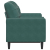 2-osobowa sofa z poduszkami, ciemnozielona, 120 cm, aksamit