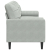 3-osobowa sofa z poduszkami, jasnoszara, 210 cm, aksamitna