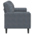 3-osobowa sofa z poduszkami, ciemnoszara, 180 cm, aksamit