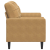 2-osobowa sofa z poduszkami, brązowa, 140 cm, aksamit
