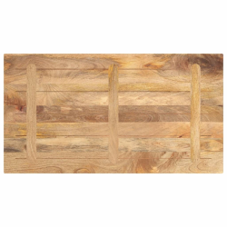 Blat stołu, 110x60x3,8 cm, prostokątny, lite drewno mango