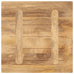 Blat stołu, 60x60x2,5 cm, kwadratowy, lite drewno mango