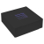 Stolik kawowy z LED Infinity, czarny, 100x100x40 cm