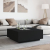 Stolik kawowy z LED Infinity, czarny, 100x100x40 cm