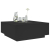 Stolik kawowy z LED Infinity, czarny, 100x100x40 cm