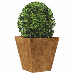 Donica ogrodowa, 30x30x30 cm, stal kortenowska