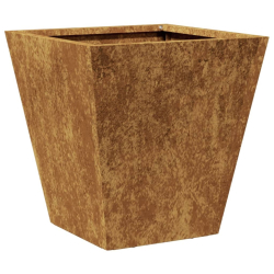 Donice ogrodowe, 2 szt., 30x30x30 cm, stal kortenowska