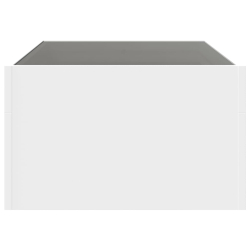 Stolik kawowy z LED Infinity, biały, 90x50x30 cm