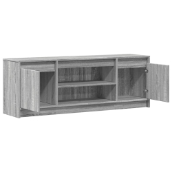 Szafka pod TV z LED, szary dąb sonoma, 139,5x34x50 cm