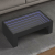 Stolik kawowy z LED Infinity, czarny, 90x50x30 cm