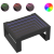 Stolik kawowy z LED Infinity, czarny, 70x53x30 cm