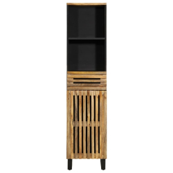 Szafka, 38x34x160 cm, surowe drewno mango