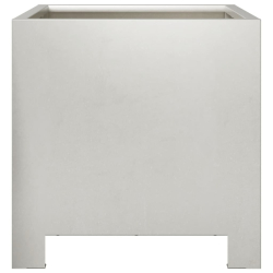 Donice ogrodowe, 2 szt., 30x30x30 cm, stal nierdzewna