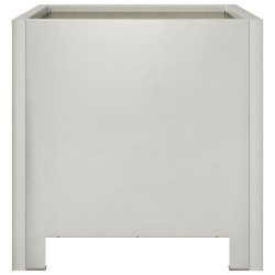 Donice ogrodowe, 2 szt., 30x30x30 cm, stal nierdzewna