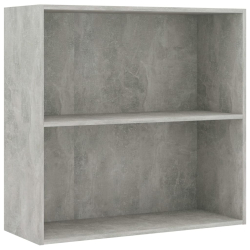 2-poziomowy regał, betonowy szary, 80x30x76,5 cm