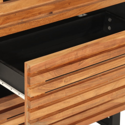 Szafki, 2 szt., 60x34x75 cm, lite drewno akacjowe