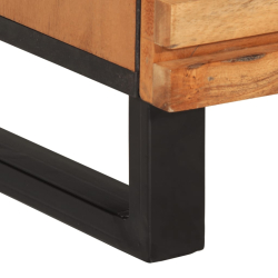 Szafki, 2 szt., 60x34x75 cm, lite drewno akacjowe