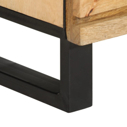 Szafki, 3 szt., 60x34x75 cm, lite surowe drewno mango