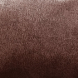 Sofa narożna, tapicerowana sztuczną skórą, brązowa